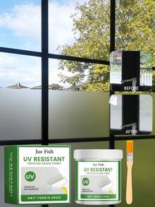 Frosted Glass Paint, Multi-Functional Moisture-Proof Light-Blocking Privacy Protection Wear-Resistant Glass Paint, Specially Designed For Strong Adhesion To Glass Surfaces, Prevents Privacy Peeking And Office Disturbance, Gift For Family And Friends, Back To School Season Gift - A - View 3