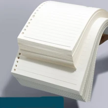 1 tờ giấy refill sổ còng/planner A4/A5/B5, giấy trắng thay thế kiểu trơn/kẻ ngang/ô vuông, phù hợp cho sổ tay còng, nhật ký, sổ du lịch, đồ dùng thiết yếu tựu trường - A - Xem 3