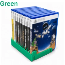 9-Slot Modular Video Game Case Organizer, Expandable Game Disc Storage Rack With Side Connectors, Color-Coded Vertical Display Holder For P3/P4/P5, XB Series X|S/One, NS/NS2, Blu-Ray & DVD Cases, Gaming Room & Collector Setup - View 10