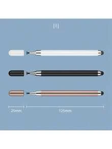 Dual-Tip Capacitive Stylus Pen, Compatible With Tablets, Phones, PC, Tablet, Universal 2-In-1 Digital Display Touch Pen, Suitable For Tablet Drawing And Phone Use, Compatible With Capacitive Touchscreens, Portable Smart Touch Pen Accessory Tool - Rose Gold - View 3