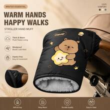 1pc Winter Handlebar Mitts, Windproof Fleece Lined Bike Handlebar Gloves With Warmth Protection Design, Cold Weather Riding Accessories For Electric Bike, Scooter, Motorcycle & Outdoor Cycling - Multicolor - View 7