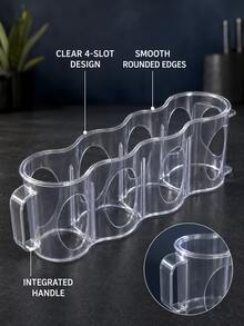 1pc Clear Plastic Beverage Can Storage Box - Stackable Non-Beverage Organizer, Ideal For Soda, Soft Drinks, And Beer Cans; Space-Saving Storage Box For Canned Beverages, Perfect For The Refrigerator, Pantry, And Kitchen Countertops - Multicolor - View 5