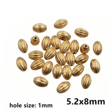 10pcs Stainless Steel Geometric Spcer Bead Charms DIY Jewelry Making Accessories For Necklace Bracelet Crafts Findings - Spacer Beads - View 5