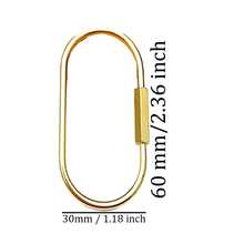 Brass Screw Buckle Keychain, Universal Brass Keychain Clip Simple Style Key Ring Carabiner Keychain Neutral Style Car Keychain Bag Accessories Y2K - Multiple Styles - View 13
