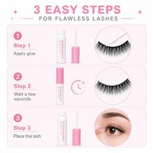 SRCKFIZ Lem Bulu Mata DIY untuk Bulu Mata Gugus, Lem Bulu Mata Portabel 5ml dengan Ujung Aplikator Ultra Halus, Perekat Bulu Mata Palsu Cepat untuk Pemula dan Pecinta Kecantikan - View 4