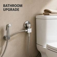 Universal Dual‑Outlet Faucet Water Splitter, 1 To 2 Way Tap Converter Adapter, Anti‑Leak Plumbing Fitting For Laundry, Toilet Sprayer, Garden Hose Connection - Multi-color - View 1
