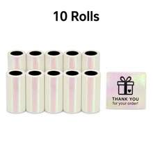 Pearlescent Film Transparent Thermal Paper, 53Mm, Self-Adhesive, Printable, Compatible With Portable Thermal Printers, Transparent Paper For Labeling Bottles, Photos, Text, Study Notes, Organization - View 10
