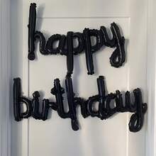 1 Set Happy Celebration Balloon Banner Kit - Foil Lowercase Letter Balloons, Suitable For Party, New Year, Valentine's Day, Christmas Decoration - Includes Multiple Holiday Components - View 5
