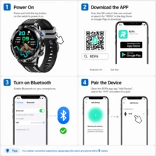 SENBONO LED Flashlight Smart Watch For Men, 1.7-Inch Touch Screen, Answer/Make Call, 1000mAh Battery, Heart Rate/Sleep Monitoring, Fitness Tracker, Activity Tracker, Message Reminder Smartwatch, Best Gift For Men Women Family - View 11