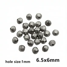 10pcs Stainless Steel Geometric Spcer Bead Charms DIY Jewelry Making Accessories For Necklace Bracelet Crafts Findings - Spacer Beads - View 7