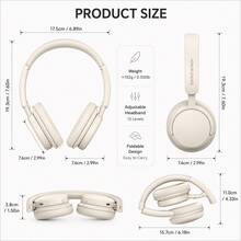 HONOR CHOICE Headphones Lite 無線藍牙貼耳式耳機，82小時續航，40mm動圈單體強勁低音，輕量可折疊，AI清晰通話，雙設備連接，適合旅行、辦公與音樂 - 查看 2