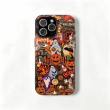 Casing Ponsel Halloween Anti Guncangan Pelindung Kompatibel dengan iPhone 17 16 15 14 Pro Max Plus 13 12 11 - MultiWarna - View 1