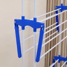 1‑Piece Folding Clothes Drying Rack. Universal Casters Enable Easy Movement, Offering Large‑Capacity Drying For Clothes, Shoes And Socks. Foldable For Storage To Save Space, Suitable For Both Indoors And Balconies. - Multicolor - View 8