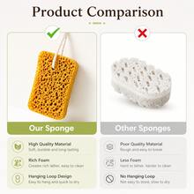 Soft Exfoliating Bath Sponge With Hanging Loop, Body Shower Sponge For Cleansing & Daily Bathing - View 7