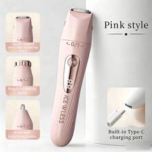 Women's 3-In-1 Hair Removal Device, Combines Shaver And Trimmer, Electric Underarm Hair Removal Device, Intimate Area Hair Removal, Gentle And Efficient, Rechargeable, Fully Automatic Hair Removal Device, Suitable For Shaving And Hair Removal - Multicolor - View 15