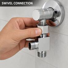 Universal Dual‑Outlet Faucet Water Splitter, 1 To 2 Way Tap Converter Adapter, Anti‑Leak Plumbing Fitting For Laundry, Toilet Sprayer, Garden Hose Connection - Multi-color - View 10