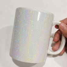 1 Roll Holographic Glitter Vinyl Roll, 21*300cm Waterproof Self-Adhesive Laser Film, Suitable For DIY Stickers, Crafts, Scrapbooking And Home Decor - Circular Dots - View 3
