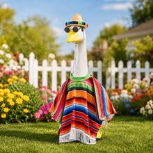 A Porch Goose Costume Set For 23-Inch Patio Goose Statues, A Versatile Garden Goose Statue Accessory For Porch Displays And Patio Landscaping, Suitable For All Seasons For Outdoor Lawn Goose Decorations (Goose Statue Not Included). - Goose Clothing - View 7
