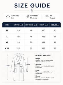 1pc Men's Solid Color Flannel Bathrobe, Shawl Collar Long Plush Bathrobe, Soft Casual Home Bathrobe, Comfortable Home Bathrobe - Multicolor - View 6