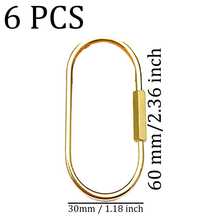 Brass Screw Buckle Keychain, Universal Brass Keychain Clip Simple Style Key Ring Carabiner Keychain Neutral Style Car Keychain Bag Accessories Y2K - Multiple Styles - View 7