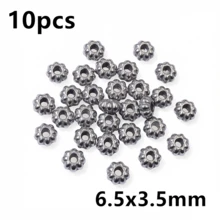 10pcs Stainless Steel Pumpkin Spacer Beads Charms DIY Jewelry Making Accessories For Necklace Bracelet Crafts Findings - Spacer Beads - View 14