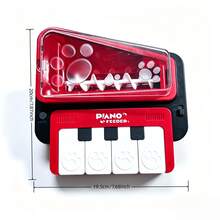 1pc Piano-Shaped Pet Treat Dispenser Toy, Press-Key Interactive Snack Dispensing Enrichment Puzzle Toy, For Indoor Cats & Dogs - Multicolor - View 3