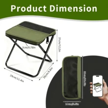 Folding Stool Set, Suitable For Various Terrains, Stable And Non-Slip On The Ground, Foldable And Easy To Store, Perfect For Forest Camping, Pond Fishing Or As Temporary Outdoor Seating - Multicolor - View 9