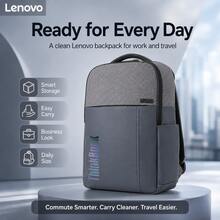 1pc Lenovo Computer Backpack Compatible For 15.6‑Inch Laptop, Ergonomic Shoulder Straps, Multi‑Purpose For Daily Commute, Business Travel & Office Use - View 7