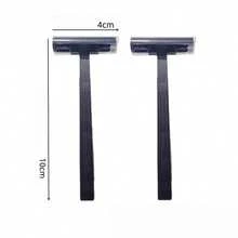 1/50/110pcs Disposable Razor Holder With Transparent Safety Cap, Unisex, Multi-Functional Portable Razor Holder, Suitable For Bathing, Hotel, Travel And Other Occasions, Black - Multicolor - View 3