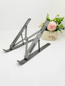 Soporte portátil de aluminio de 18 pulgadas, plegable y con disipación de calor, elevador portátil para tableta y teléfono móvil - Multicolor - Ver 8