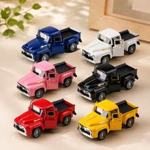 1pc Vintage Cute Metal Diecast Toy Car Model, Alloy Vehicle, Openable Doors, Car Decor, Collectible, Children's Toy, Holiday Gift, Blue - Blue - View 2