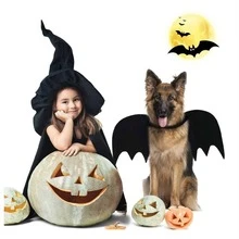 Pet Bat Wings, For Cats, Halloween Party Decoration, Dog Leash And Collar, Bat Cosplay Costume, Cute Puppy And Kitten Costume Accessories - Multicolor - View 6