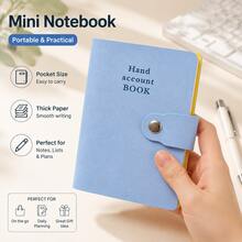 Portable A6 Pocket Notebook With Pen Holder, Compact Lined Journal With Snap Closure For Notes, Planning, Work & Travel - A6 - View 5