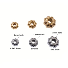 10pcs Stainless Steel Pumpkin Spacer Beads Charms DIY Jewelry Making Accessories For Necklace Bracelet Crafts Findings - Spacer Beads - View 3