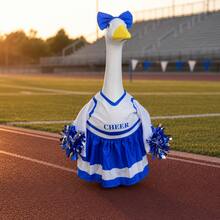 A Porch Goose Costume Set For 23-Inch Patio Goose Statues, A Versatile Garden Goose Statue Accessory For Porch Displays And Patio Landscaping, Suitable For All Seasons For Outdoor Lawn Goose Decorations (Goose Statue Not Included). - Goose Clothing - View 6