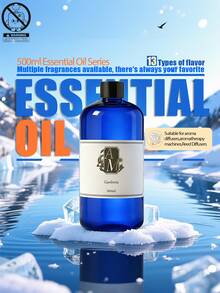 Minyak Esensial Pewangi 500ml, Cairan Pengharum Ruangan dengan Batang Penyebar Aroma, Minyak Pengharum Ruangan Alami, Cocok untuk Pelembap Udara, Penyegar Udara Dalam Ruangan Hotel dan Rumah - Botol Biru AM-500 - View 4