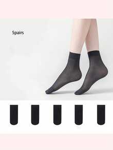 Unisex Solid Color Short Socks, Suitable For Daily Life And Home Use, Applicable For Dance, Gymnastics, Sports And Outdoor Activities - Multicolor - View 12