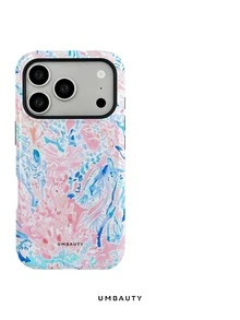 UMBAUTY 1pc Soft Matte Pink Ocean Coral Pattern Design Phone Case, Compatible With Phone 17 Pro Max, 16 Pro Max, 15 Pro Max, 14 Pro Max, 11/12/13/14/15/16/18 Pro/Pro Max/Plus, High-End Fashionable And Fun Phone Cover For Men And Women, Ideal Gift For Girlfriend On Easter, Spring, Wedding Season And Birthday - Multicolor - View 7