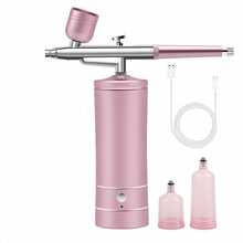 AWHOZR Airbrush Kit With Compressor, Handheld Airbrush With 0.3mm Nozzle, Rechargeable Portable Airbrush, Suitable For Painting, Nail Art, Model Coloring - Pink - View 8