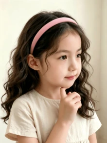 1pc Korean New Style Girls Colorful Headband Hair Clip Hair Accessory - A - View 3