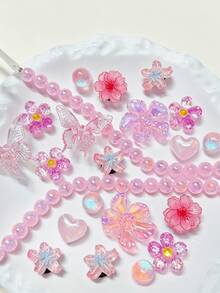 Pink Beaded Chain