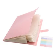 8-Slot Colorful Label Accordion File Folder, Portable Expandable Bill & Receipt Organizer, A4 Letter Size Document Storage, Suitable For Home, School And Office Supplies, Back To School - Multiple Styles - View 10