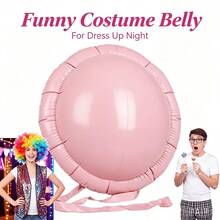 1pc PVC Inflatable Santa Claus Big Belly Cosplay Party Prop Fake Pregnant Belly - A - View 3