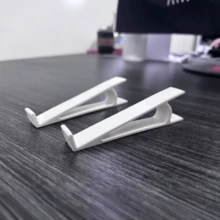 1pc Ergonomic Laptop Stand, Portable Desktop Notebook Riser Holder, Cooling Computer Support Bracket For Home Office Workspace, Compatible With Most Laptops, Space Saving Desk Accessory,Back To School,Office Desk Accessories,Room Decor. - Multicolor - View 11