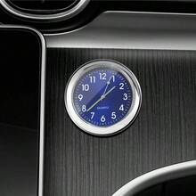 1pc Royal Blue Luminous Car Clock - Mini Quartz Analog Stick-On Car Dashboard Clock - Premium Car Accessory - Car Interior Decor - Royal Blue - View 13
