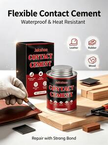 Contact Adhesive, Flexible Bonding, Waterproof, Heat Resistant, Woodworking, Leather, Furniture Repair, Fast Initial Adhesion, Short Curing Time, Compatible With Leather, Rubber And Wood, Household Essential, Convenient And Quick, Practical Holiday Gift For Family And Friends - A - View 1