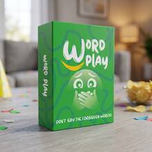 Word Play Forbidden Word Party Card Game, 55 Pcs Word Guessing Challenge Game For Adults, Fun Interactive Game For Halloween Christmas Holiday Gathering, Family Game Night, Perfect Entertainment Gift For 4+ Players,14+ - View 1