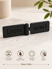 Stempel Teks Lipat Parametrik Cetak 3D Kustom, Stempel Penanda Personalisasi Engsel Balik, Teks yang Dapat Disesuaikan, Cocok untuk Seni Kertas, Perencana, Scrapbooking, Kerajinan Tangan, Alat Penanda Dekoratif DIY Portabel, Barang Unik untuk Penggemar Kerajinan, Mendukung Kustomisasi Konten, Untuk Kerajinan Meja Rumah - MultiWarna - View 11