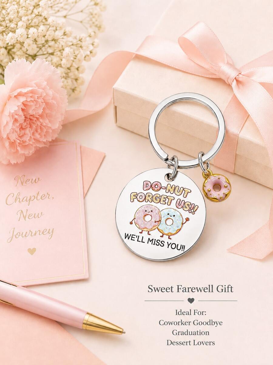 1PC/3PCS/SET Farewell Gifts For Coworkers Leaving Goodbye Gift Retirement Gifts Funny Going Away Gift For Coworkers Keychain