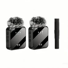 Professional Wireless Lavalier Microphone, Compatible With IPhone/Android, Plug And Play Omnidirectional Clip-On Microphone, Suitable For Live Streaming, Interview, Vlog, Song Recording, Video Podcast, Interview And Video Blog. Battery Capacity 230mAh - View 20